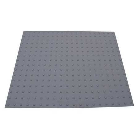 Ada Warning Pad,gray,1" D,peel & Stick (