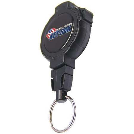 Key Reel,48" L,black,1-1/8" Ring Dia. (1