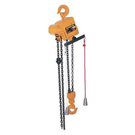 Air Chain Hoist,2000 Lb.,lift 10 Ft. (1