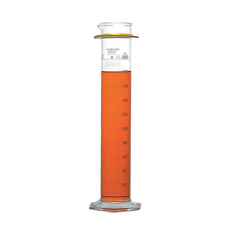 Graduated Cylinder,520mm H,2000ml,pk2 (1