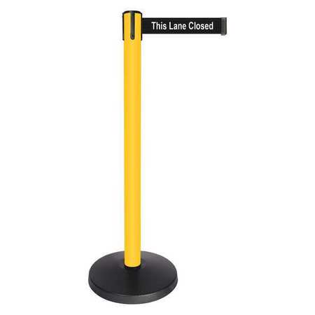 Barrier Post,this Lane Closed,2" Belt W