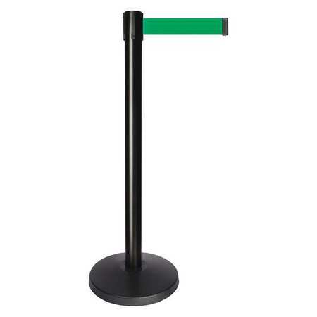 Barrier Post,green Belt,10 Ft. Belt L (1