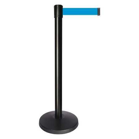 Barrier Post,light Blue Belt,10ft Belt L