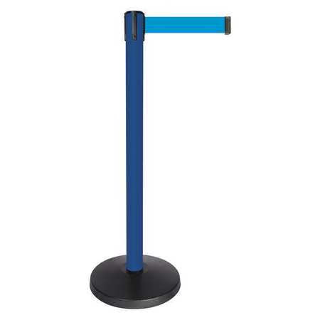 Barrier Post,blue Post,light Blue Belt (