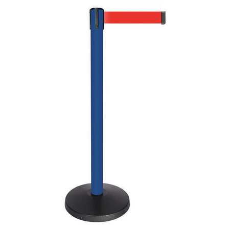 Barrier Post W/belt,blue Post,red Belt (