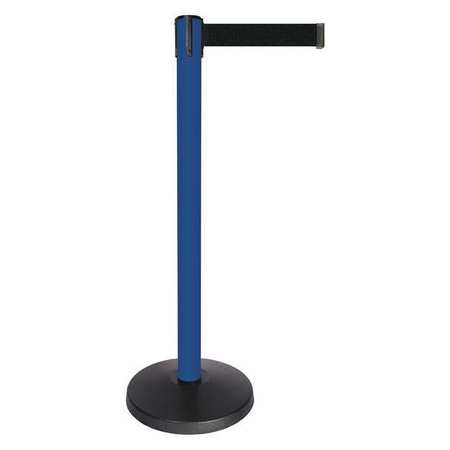 Barrier Post W/belt,blue Post,black Belt