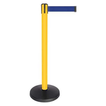 Barrier Post,blue Belt,yellow Post (1 Un