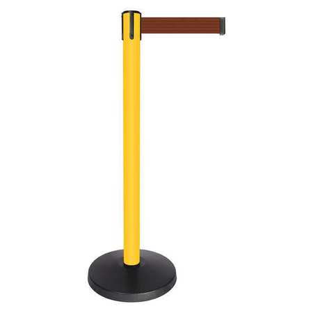 Barrier Post,brown Belt,yellow Post (1 U