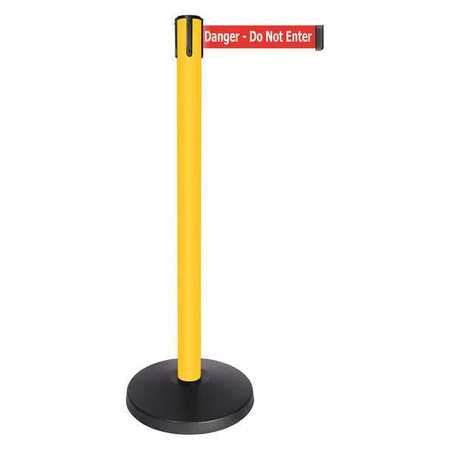 Barrier Post,danger Do Not Enter,1 Belt