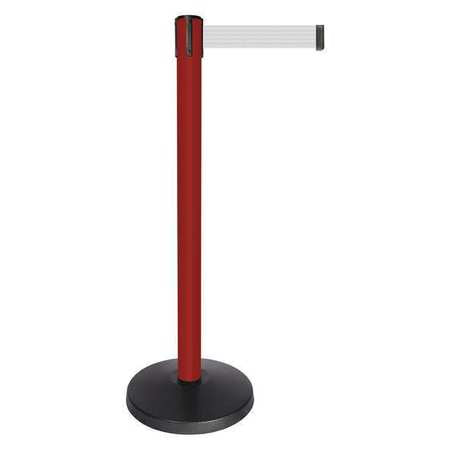 Barrier Post W/belt,red Post,white Belt