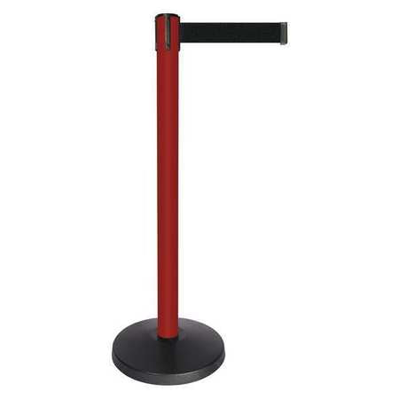 Barrier Post W/belt,red Post,black Belt