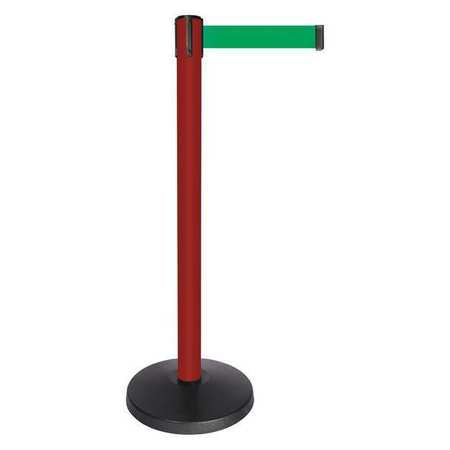 Barrier Post W/belt,red Post,green Belt