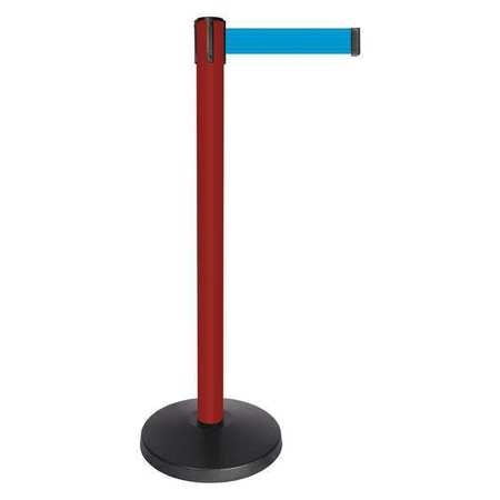 Barrier Post,red Post,light Blue Belt (1