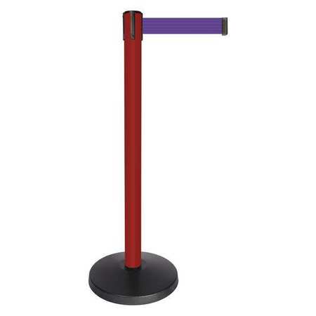 Barrier Post W/belt,red Post,purple Belt