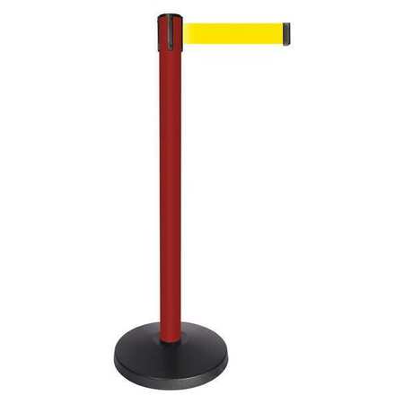 Barrier Post W/belt,red Post,yellow Belt