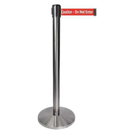 Barrier Post,satin Chrome Post,2" Belt W