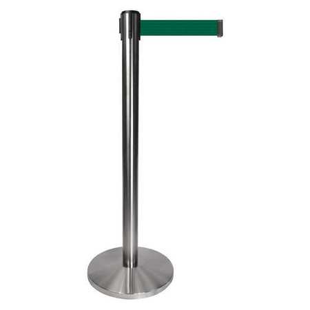 Barrier Post,gray Post,dark Green Belt (