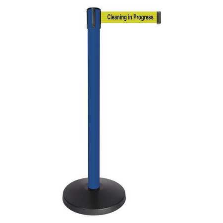 Barrier Post,1 Belt,powder Coated Post (