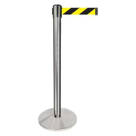 Barrier Post,polished Chrome Post,1 Belt