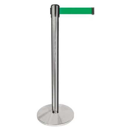 Barrier Post,silver Post,green Belt (1 U