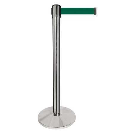 Barrier Post,silver Post,dark Green Belt