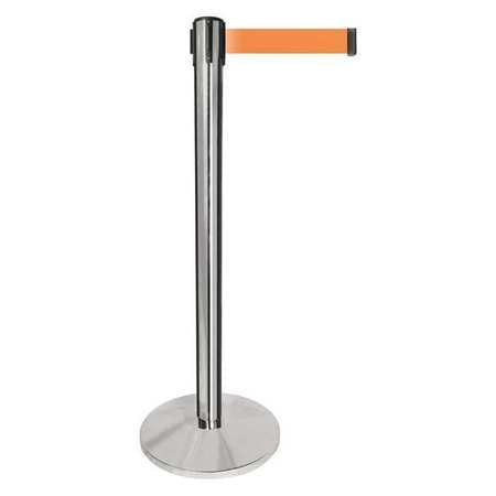 Barrier Post,silver Post,orange Belt (1