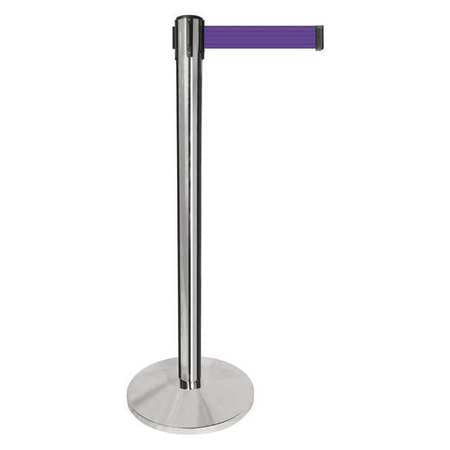 Barrier Post,silver Post,purple Belt (1