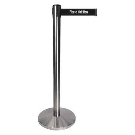 Barrier Post,1 Belt,please Wait Here Msg