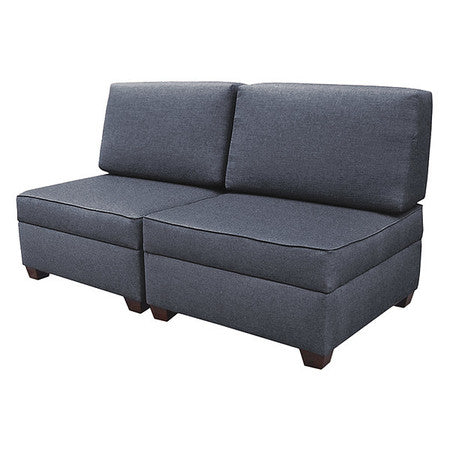 Storage Sofa,60"w X 30"d,blue Upholstery