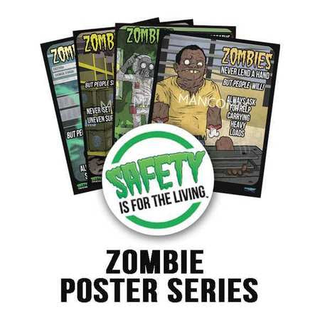 Safety Poster,21" H,27" W,pk12 (1 Units