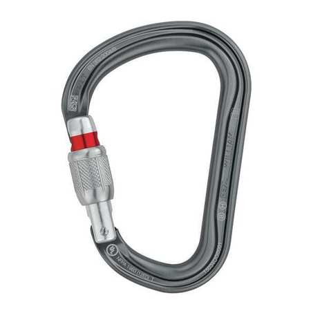 Carabiner,gray,screw-lock Type (1 Units