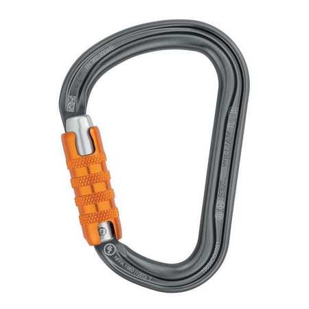 Carabiner,gray,1-3/16" Opening (1 Units