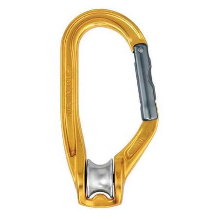 Carabiner Pulley,aluminum,gold (1 Units