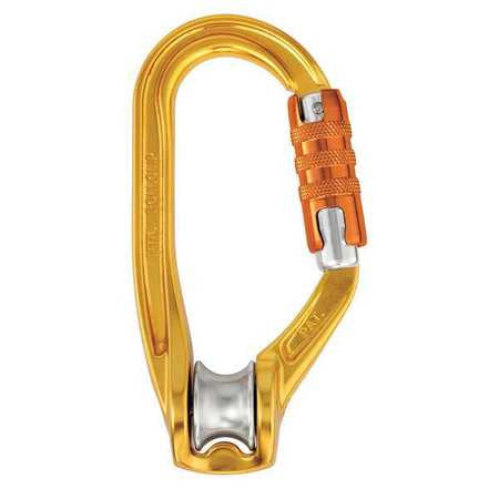 Carabiner Pulley,aluminum,gold (1 Units