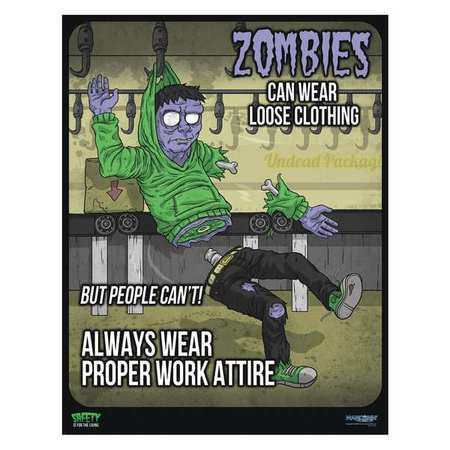 Safety Poster,21" H,27" W (1 Units In Ea