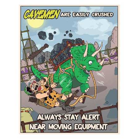 Safety Poster,12" H,16" W (1 Units In Ea