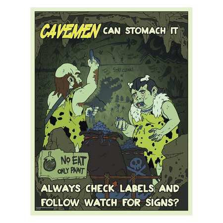 Safety Poster,12" H,16" W (1 Units In Ea