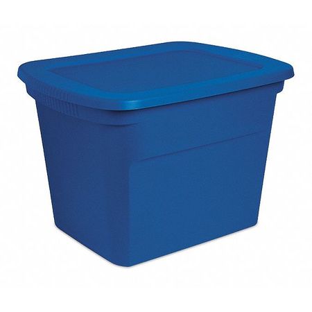 Storage Tote,16-1/8" Outside H,18 Gal. (