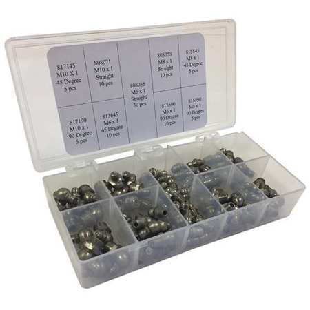 Grease Fitting Kit,metric Type (1 Units