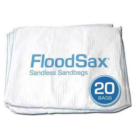 Sandless Sandbag,white,20" L,pk20 (1 Uni