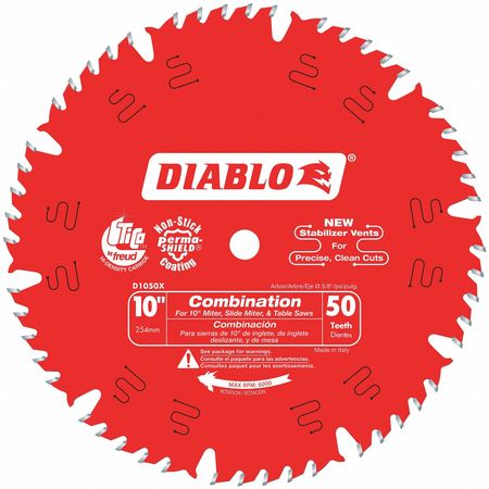 Circ. Saw Blade,10" Blade Dia.,50 Teeth