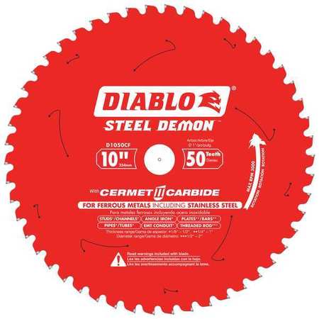 Circ. Saw Blade,10" Blade Dia.,50 Teeth