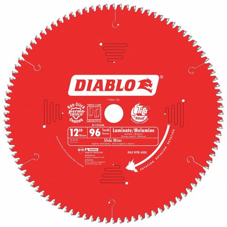 Circ. Saw Blade,12" Blade Dia.,96 Teeth