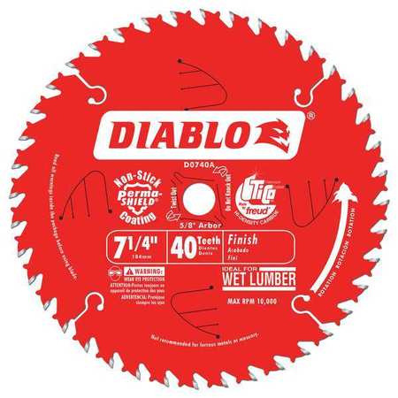 Circ. Saw Blade,7-1/4" Blade Dia. (1 Uni