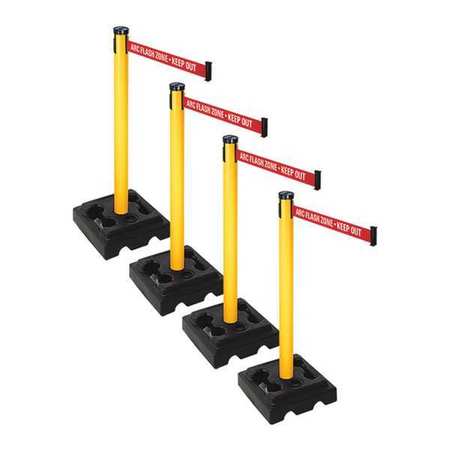 Barrier Systems,post Yellow,9 Ft. Belt (