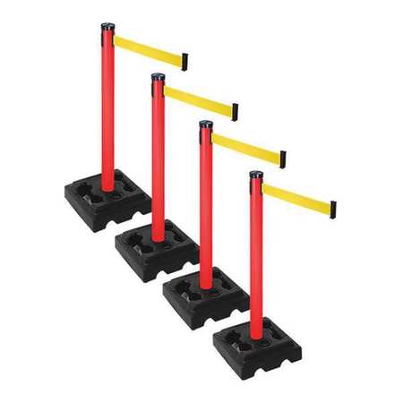 Barrier Systems,post Red,10 Ft. Belt (1