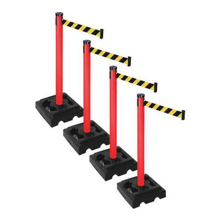 Barrier Systems,post Red,10 Ft. Belt (1