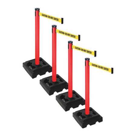 Barrier Systems,post Red,10 Ft. Belt (1