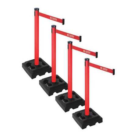 Barrier Systems,post Red,10 Ft. Belt (1