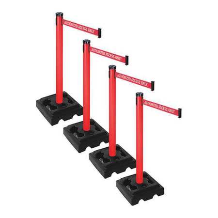 Barrier Systems,post Red,10 Ft. Belt (1